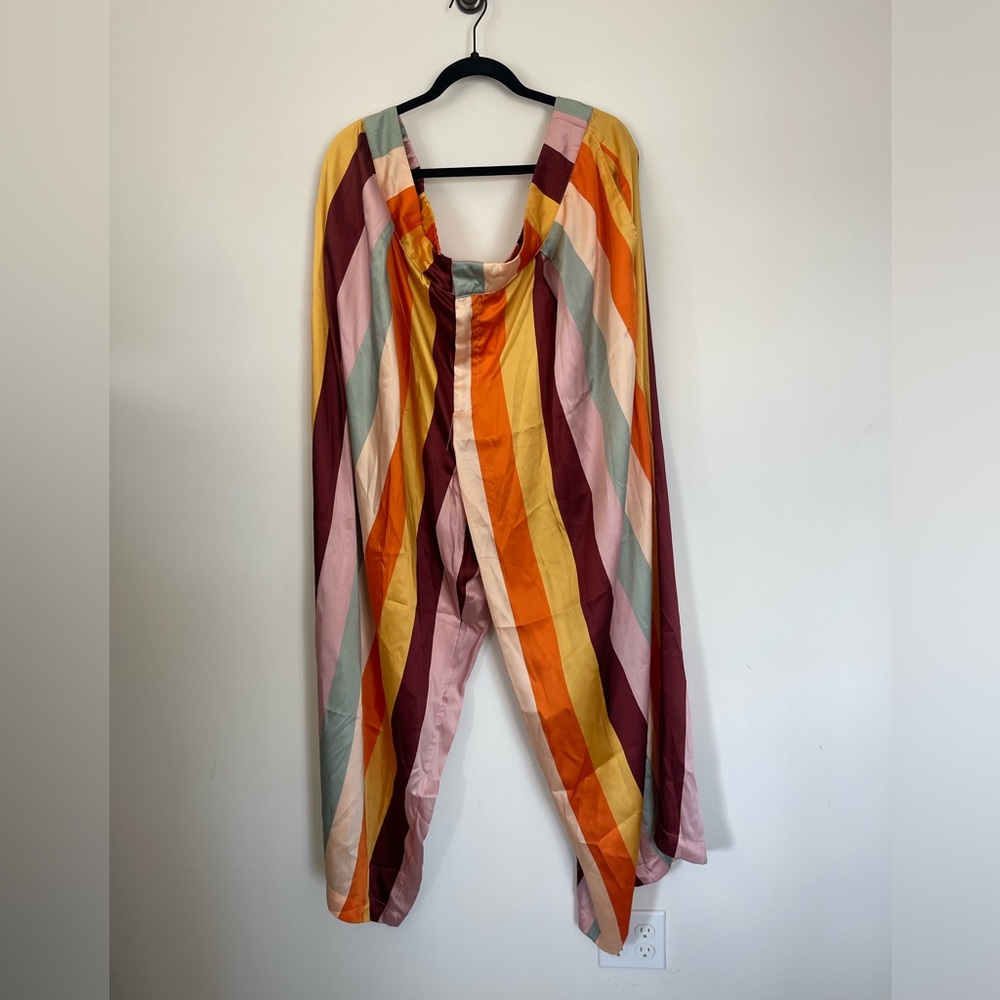 Mixed Vertical Stripe Print Wide Leg Pants - Fe Noel × Target